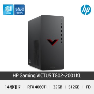 HP VICTUS 게이밍PC TG02-1002KR (후속모델발송)(i7-14700f 4060Ti 32gb 512gb 윈도우11프로)