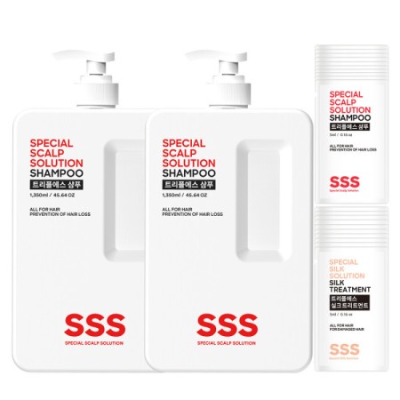 약산성 탈모완화샴푸 1350ml+1350ml+100ml