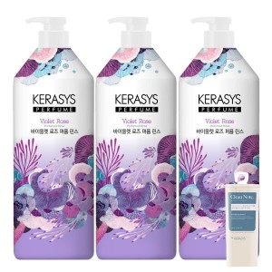 케라시스 퍼퓸 바이올렛 로즈 린스 1L X 3개 + 케라시스 클린노트 180ml 증정