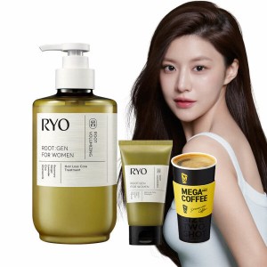 려 루트젠 탈모전문케어 트리트먼트 515ml + 증정) 샴푸 100ml + 메가커피 쿠폰